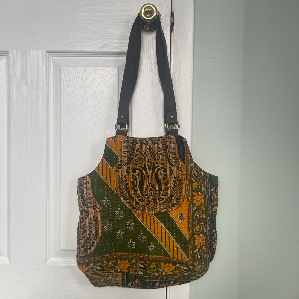 Sari Bari Kantha shoulder bag
